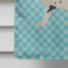 Load image into Gallery viewer, English Spot Rabbit Blue Check Flag Canvas House Size BB8135CHF