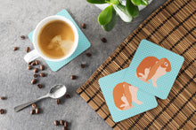 Load image into Gallery viewer, English Lop Rabbit Blue Check Foam Coaster  BB8136FC
