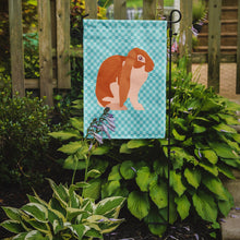 Load image into Gallery viewer, English Lop Rabbit Blue Check Garden Flag - Outdoor Decorative Yard Flag