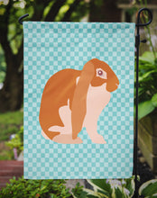 Load image into Gallery viewer, English Lop Rabbit Blue Check Garden Flag - Outdoor Decorative Yard Flag