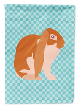Load image into Gallery viewer, English Lop Rabbit Blue Check Garden Flag - Outdoor Decorative Yard Flag
