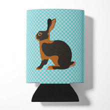 Load image into Gallery viewer, Tan Rabbit Blue Check Can or Bottle Hugger BB8137CC