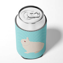 Load image into Gallery viewer, Hermelin Rabbit Blue Check Can or Bottle Hugger BB8138CC