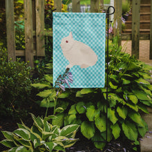 Load image into Gallery viewer, Hermelin Rabbit Blue Check Garden Flag - Outdoor Decorative Yard Flag
