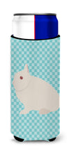 Load image into Gallery viewer, Hermelin Rabbit Blue Check   Hugger for slim cans