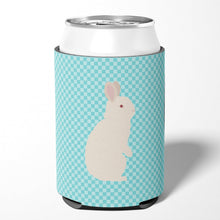 Load image into Gallery viewer, New Zealand White Rabbit Blue Check Can or Bottle Hugger BB8139CC