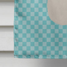 Load image into Gallery viewer, New Zealand White Rabbit Blue Check Flag Canvas House Size BB8139CHF