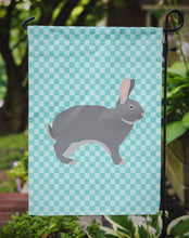 Load image into Gallery viewer, Giant Chinchilla Rabbit Blue Check Garden Flag - Outdoor Decorative Yard Flag