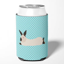 Load image into Gallery viewer, California White Rabbit Blue Check Can or Bottle Hugger BB8141CC