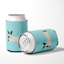 Load image into Gallery viewer, California White Rabbit Blue Check Can or Bottle Hugger BB8141CC