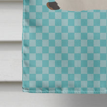 Load image into Gallery viewer, California White Rabbit Blue Check Flag Canvas House Size BB8141CHF