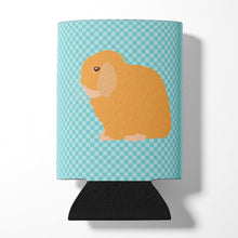 Load image into Gallery viewer, Holland Lop Rabbit Blue Check Can or Bottle Hugger BB8142CC