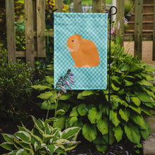 Load image into Gallery viewer, Holland Lop Rabbit Blue Check Garden Flag - Outdoor Decorative Yard Flag