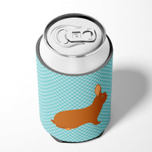 Load image into Gallery viewer, Rex Rabbit Blue Check Can or Bottle Hugger BB8143CC