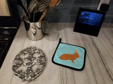 Load image into Gallery viewer, Rex Rabbit Blue Check Pot Holders - Set of 2 - Heat-Resistant Kitchen Essentials BB8143PTHD