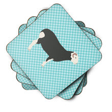 Load image into Gallery viewer, Herwick Sheep Blue Check Foam Coaster  BB8144FC