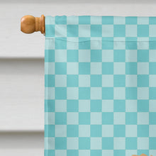 Load image into Gallery viewer, Lincoln Longwool Sheep Blue Check Flag Canvas House Size BB8145CHF