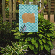 Load image into Gallery viewer, Lincoln Longwool Sheep Blue Check Garden Flag - Outdoor Decorative Yard Flag