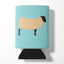 Load image into Gallery viewer, Suffolk Sheep Blue Check Can or Bottle Hugger BB8146CC