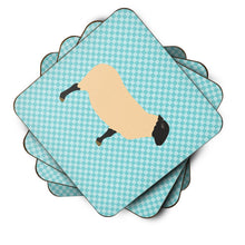 Load image into Gallery viewer, Suffolk Sheep Blue Check Foam Coaster  BB8146FC