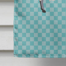 Load image into Gallery viewer, Scottish Blackface Sheep Blue Check Flag Canvas House Size BB8147CHF
