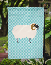 Load image into Gallery viewer, Scottish Blackface Sheep Blue Check Garden Flag - Outdoor Decorative Yard Flag