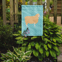 Load image into Gallery viewer, English Leicester Longwool Sheep Blue Check Garden Flag - Outdoor Decorative Yard Flag