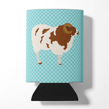 Load image into Gallery viewer, Jacob Sheep Blue Check Can or Bottle Hugger BB8149CC