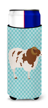 Load image into Gallery viewer, Jacob Sheep Blue Check   Hugger for slim cans