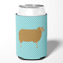 Load image into Gallery viewer, East Friesian Sheep Blue Check Can or Bottle Hugger BB8151CC