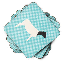 Load image into Gallery viewer, Dorper Sheep Blue Check Foam Coaster  BB8152FC