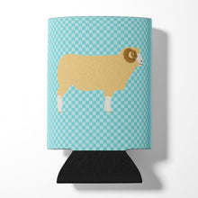 Load image into Gallery viewer, Horned Dorset Sheep Blue Check Can or Bottle Hugger BB8154CC