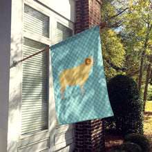 Load image into Gallery viewer, Horned Dorset Sheep Blue Check Flag Canvas House Size BB8154CHF