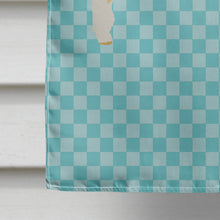Load image into Gallery viewer, Horned Dorset Sheep Blue Check Flag Canvas House Size BB8154CHF