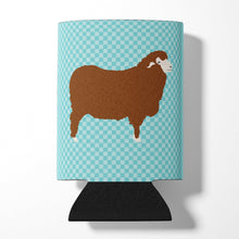 Load image into Gallery viewer, Merino Sheep Blue Check Can or Bottle Hugger BB8155CC
