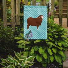 Load image into Gallery viewer, Merino Sheep Blue Check Garden Flag - Outdoor Decorative Yard Flag