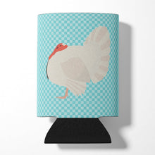 Load image into Gallery viewer, White Holland Turkey Blue Check Can or Bottle Hugger BB8157CC