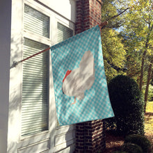 Load image into Gallery viewer, White Holland Turkey Blue Check Flag Canvas House Size BB8157CHF