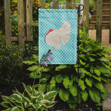 Load image into Gallery viewer, White Holland Turkey Blue Check Garden Flag - Outdoor Decorative Yard Flag