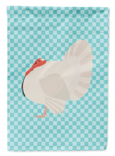 Load image into Gallery viewer, White Holland Turkey Blue Check Garden Flag - Outdoor Decorative Yard Flag