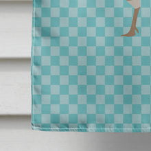 Load image into Gallery viewer, Jersey Buff Turkey Hen Blue Check Flag Canvas House Size BB8158CHF