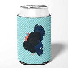 Load image into Gallery viewer, Norfolk Black Turkey Blue Check Can or Bottle Hugger BB8159CC