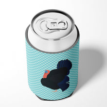 Load image into Gallery viewer, Norfolk Black Turkey Blue Check Can or Bottle Hugger BB8159CC