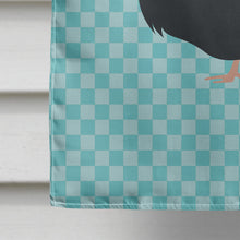 Load image into Gallery viewer, Norfolk Black Turkey Blue Check Flag Canvas House Size BB8159CHF