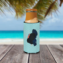 Load image into Gallery viewer, Norfolk Black Turkey Blue Check   Hugger for slim cans
