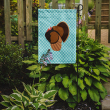 Load image into Gallery viewer, Bronze Turkey Blue Check Garden Flag - Outdoor Decorative Yard Flag