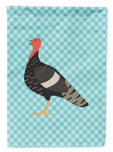 Load image into Gallery viewer, Marragansett Turkey Blue Check Garden Flag - Outdoor Decorative Yard Flag