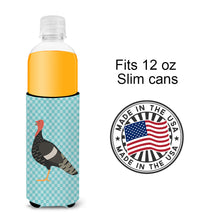 Load image into Gallery viewer, Marragansett Turkey Blue Check   Hugger for slim cans