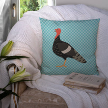 Load image into Gallery viewer, Marragansett Turkey Blue Check Throw Pillow - 14x14 Decorative Pillow – Art for Your Home &amp; Patio BB8161PW1414