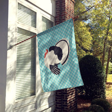 Load image into Gallery viewer, Royal Palm Turkey Blue Check Flag Canvas House Size BB8162CHF